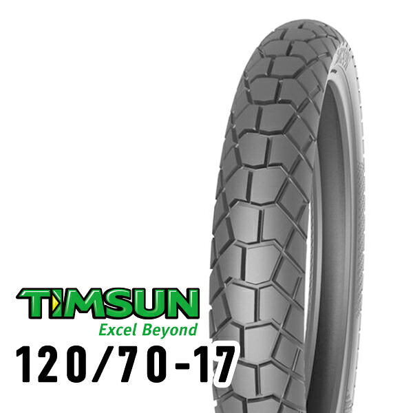 TIMSUN(ティムソン) TS823 120/70-17 58P TL フロント TS-823 バイク タイヤ オフロード・アドベンチャー|パーツダイレクト2