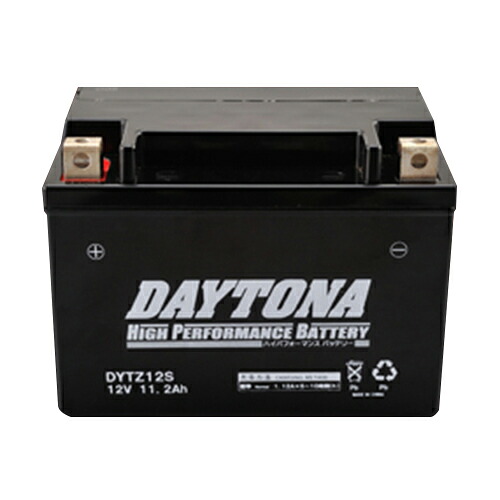 DAYTONA ハイパフォーマンスバッテリー DYTZ12S MFタイプ 92887 バイク 密閉型MFバッテリー
