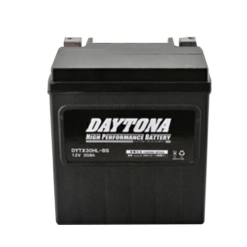 楽天市場】DAYTONA ハイパフォーマンスバッテリー DYTX30HL-BS 92892
