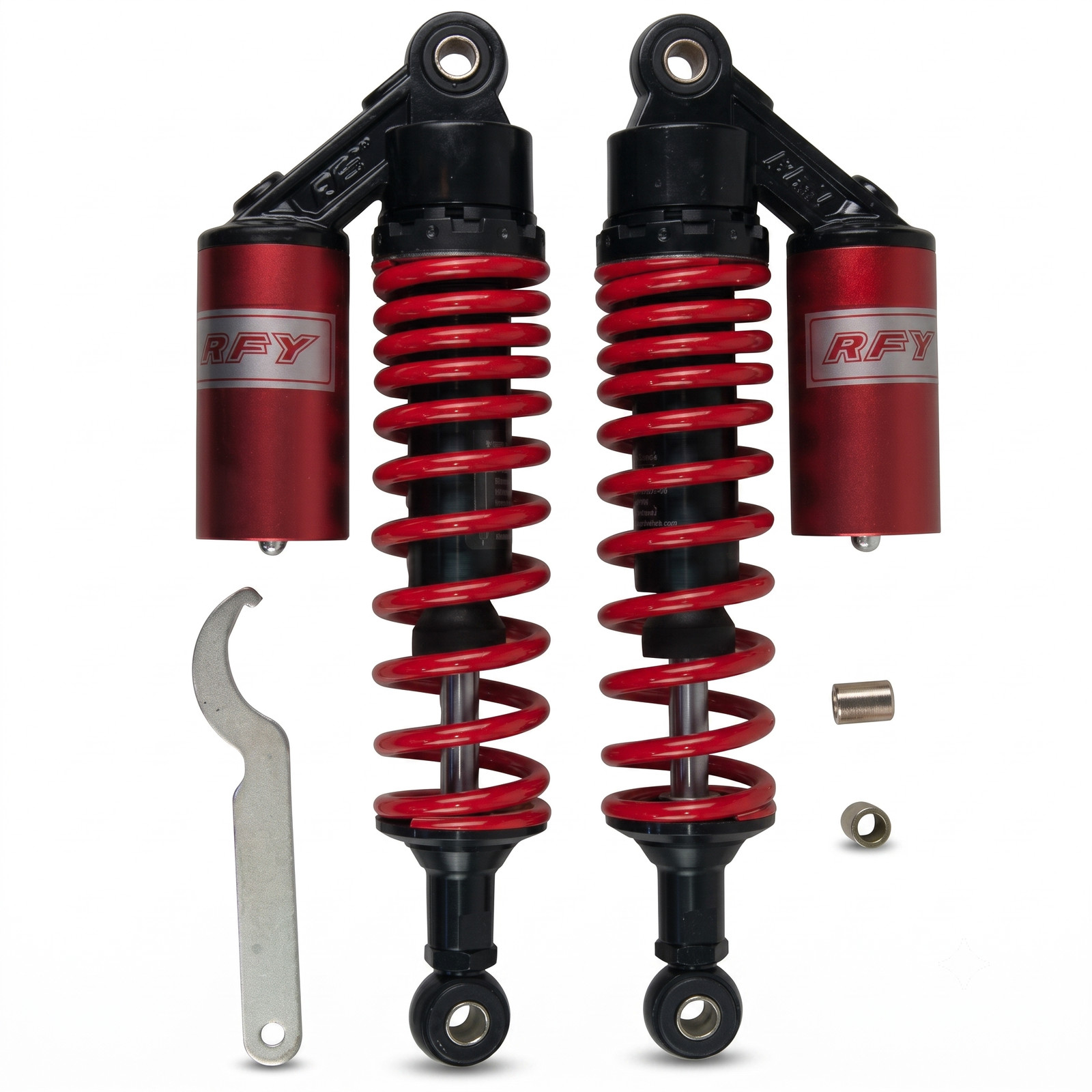 エナジープライス リアサスペンション タンク付 320mm リアショック CB400 XJ400 XJR400 ゼファー ZRX ブラックレッド 2本入 バイク
