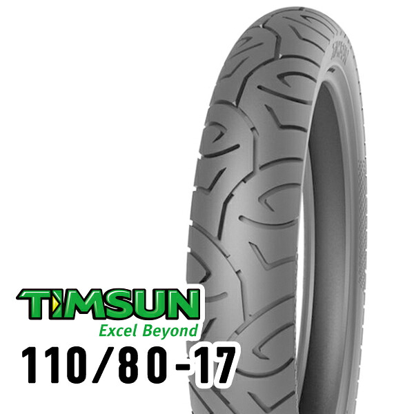 TIMSUN(ティムソン) TS667 110/80-17 57P TL フロント TS-667 バイク タイヤ オンロードバイアス