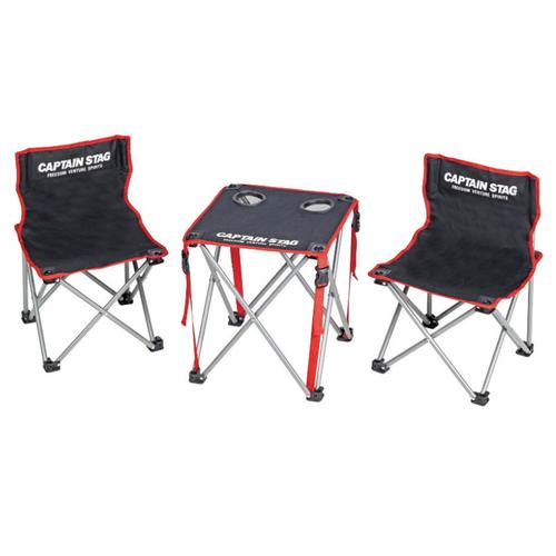 キャプテンスタッグ ジュール コンパクトテーブルチェアセット UC-1702 アウトドア用品 ファニチャー