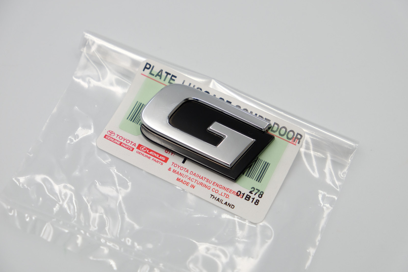 楽天市場】G エンブレム トヨタ 純正 輸出仕様 縦 3.8cm x 横 6.6cm TOYOTA GENUINE PARTS クリックポスト送付 :  パーツダイナミクス 楽天市場店