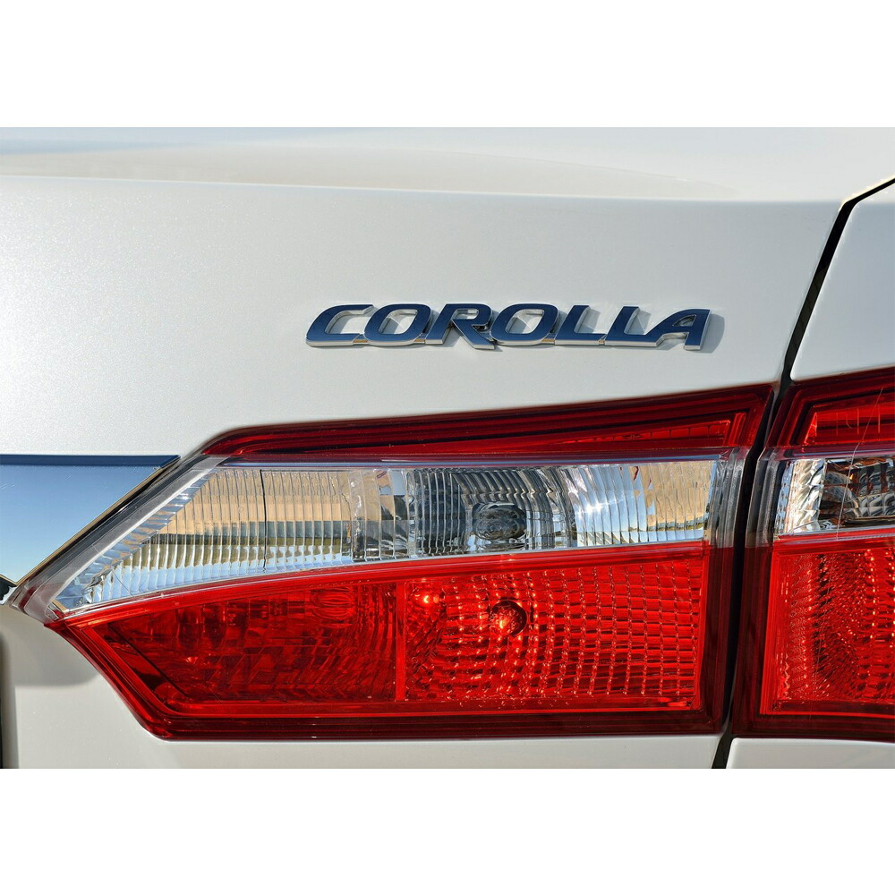 トヨタ 純正 COROLLA カローラ エンブレム 縦 1.5cm x 横 12.1cm 海外純正 輸出仕様 TOYOTA GENUINE PARTS  クリックポスト送付｜パーツダイナミクス 楽天市場店