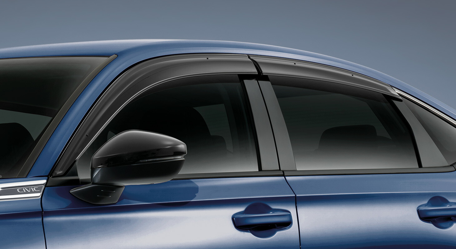 シビック フォリオ EK3 EK4 4D ドア バイザー HONDA 純正 希少 HIC製 EK シビック フェリア リア バイザー スモーク 検) 4ドア セダン