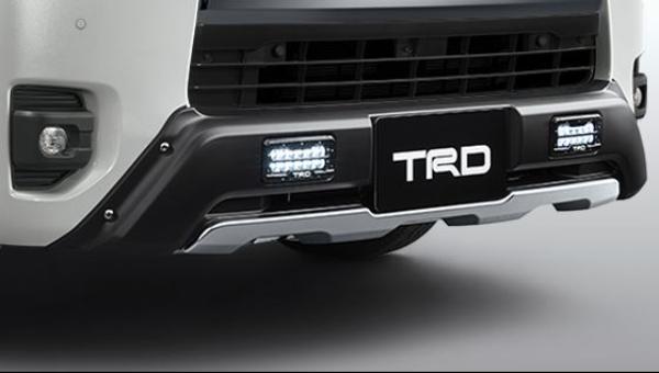 楽天市場】TRD 200系 ハイエース フロントスポイラー（LED付） PVM付車