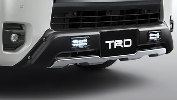 TRD 200系 ハイエース フロントスポイラー（LED付） PVM無車用 MS341-26003｜PartsIsland