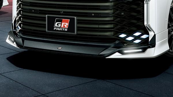 TRD 90系 ヴォクシー GRフロントスポイラー(LED付) アドバンスト パーク付車用 ホワイトパールクリスタルシャイン MS341-28054-A0