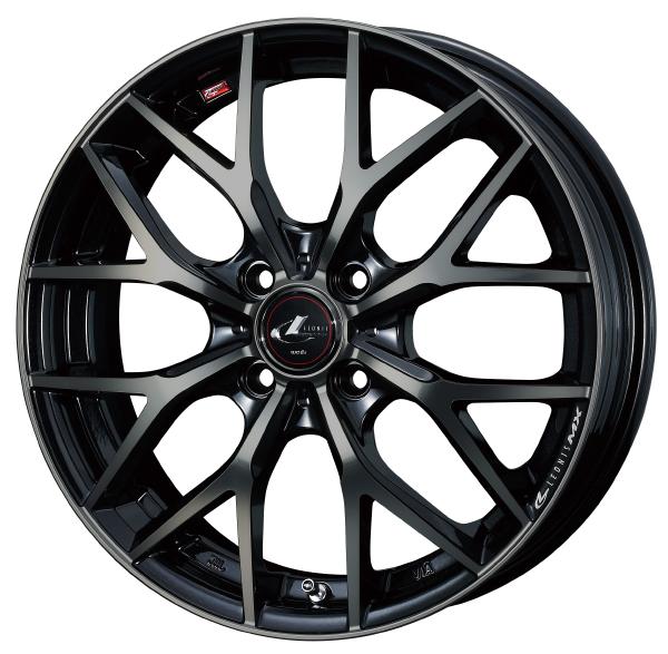 Weds LEONIS MX 15インチ 4H PCD100 5.5J +43 PBMC/TI 1本 39035|PartsIsland