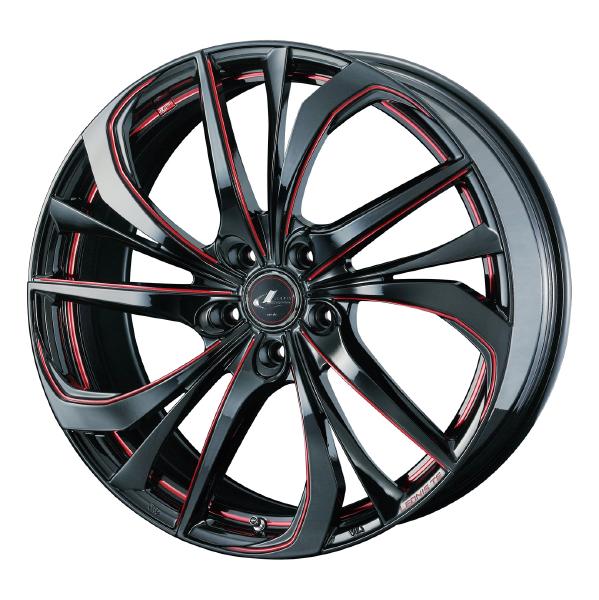 Weds LEONIS TE 20インチ 5H PCD114.3 8.5J +35 BK/SC RED 1本 38794