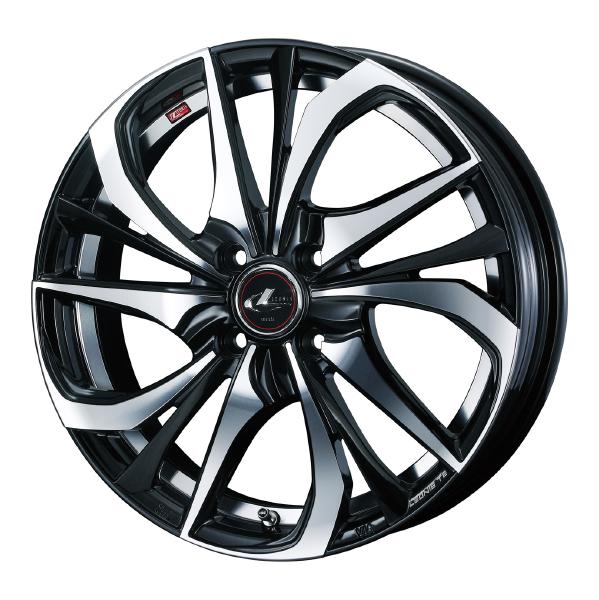 Weds LEONIS TE 15インチ 4H PCD100 4.5J +45 PBMC 4本 38741