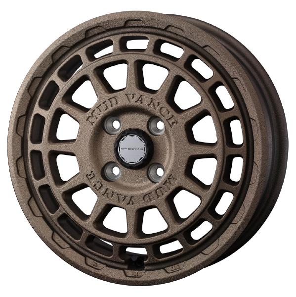 WEDS ADVENTURE MUDVANCE X TYPE F 14インチ 4H PCD100 4.5J +45 FLINT BRONZE 1本 41552