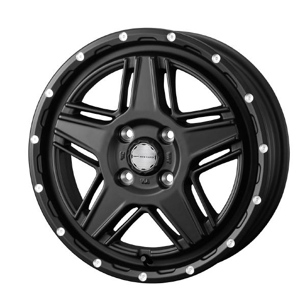 WEDS ADVENTURE MUD VANCE 07 12インチ 4H PCD100 4.0J +40 FULL MAT BLACK 1本 40528