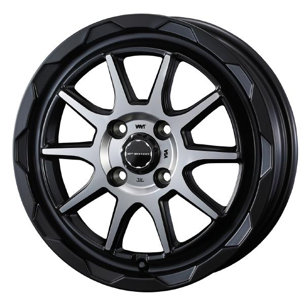 WEDS ADVENTURE MUD VANCE 06 14インチ 4H PCD100 4.5J +45 MAT BLACK POLISH 1本 39807