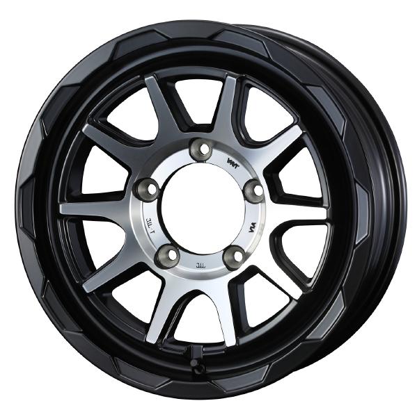 WEDS ADVENTURE MUD VANCE 06 15インチ 5H PCD139.7 6.0J +0 MAT BLACK POLISH 1本 39813｜PartsIsland 13,246円