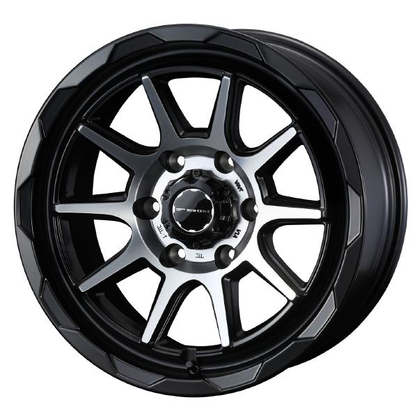 WEDS ADVENTURE MUD VANCE 06 17インチ 6H PCD139.7 6.5J +38 MAT BLACK POLISH 1本 39823
