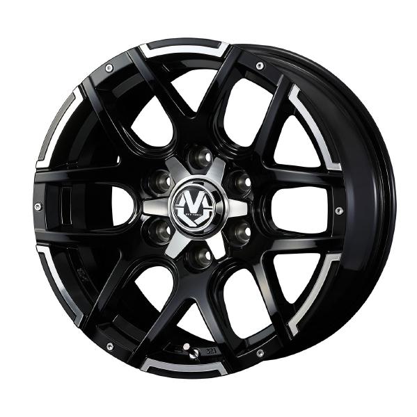 WEDS ADVENTURE MUD VANCE 04 18インチ 6H PCD139.7 8.0J +20 BLACK POLISH 1本 38934