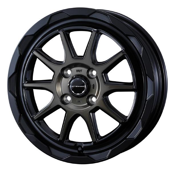 WEDS ADVENTURE MUD VANCE 06 12インチ 4H PCD100 4.0J +40 BLACK POLISH BRONZE-CLEAR 2本 39804