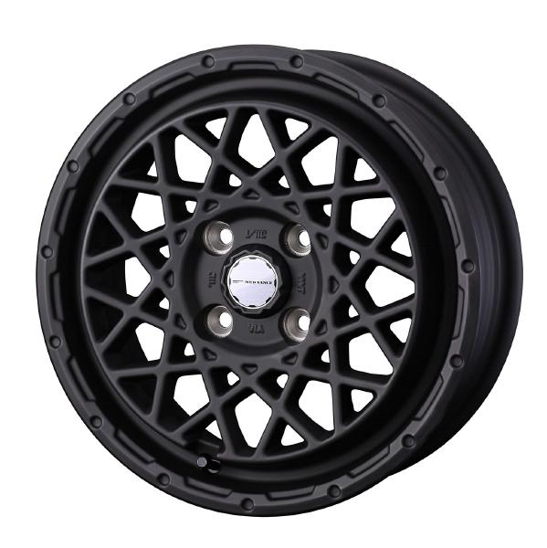 WEDS ADVENTURE MUD VANCE 09 14インチ 4H PCD100 4.5J +45 FULL MAT BLACK 4本 41149