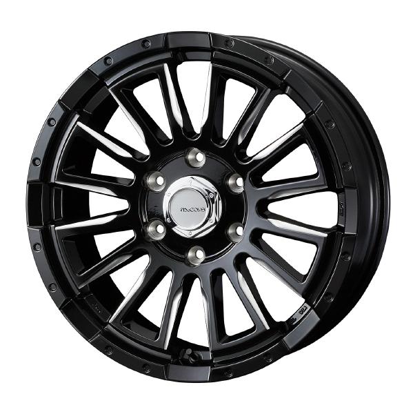 WEDS ADVENTURE MCCOYS RV-5 17インチ 6H PCD139.7 6.5J +38 BLACK MILLING 4本 40985|PartsIsland