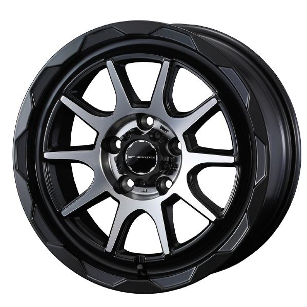 WEDS ADVENTURE MUD VANCE 06 17インチ 5H PCD114.3 7.0J +40 MAT BLACK POLISH 4本 39825|PartsIsland