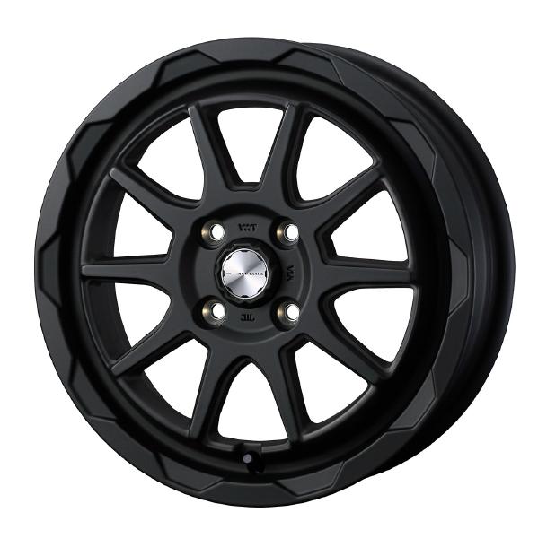 WEDS ADVENTURE MUD VANCE 06 15インチ 4H PCD100 4.5J +45 FULL MAT BLACK 4本 40202｜PartsIsland
