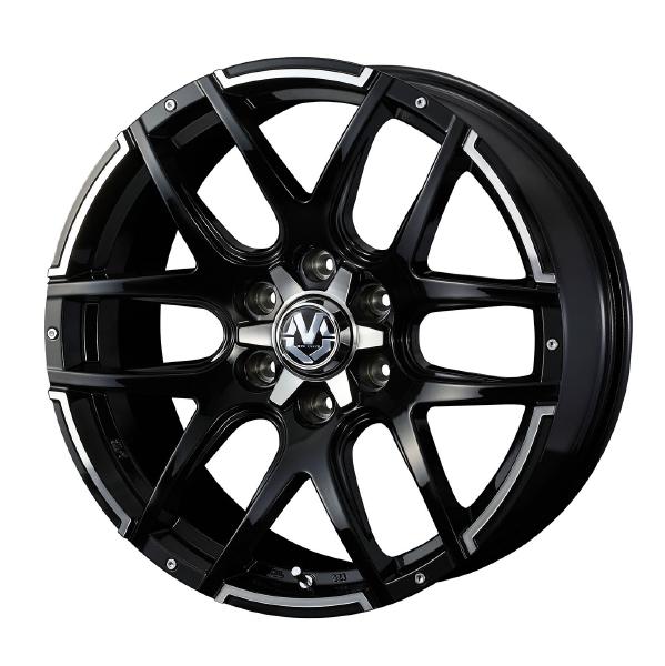 WEDS ADVENTURE MUD VANCE 04 20インチ 6H PCD139.7 8.5J +20 BLACK POLISH 4本 38935