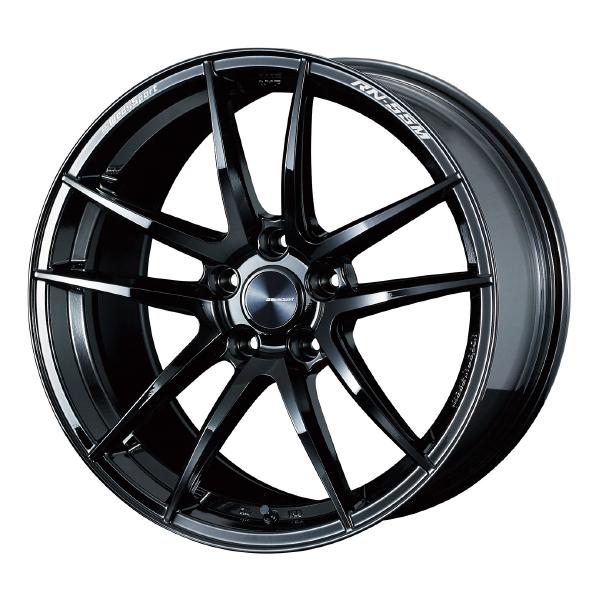 WEDSSPORT RN55M 18インチ 5H PCD100 7.5J +45 GLOSS BLACK 1本 72946