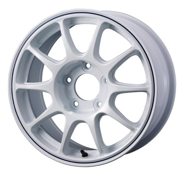 WEDSSPORT TC-105X GRAVEL 15インチ 5H PCD100 7.0J +35 WHITE+BLUE LINE 4本 73967