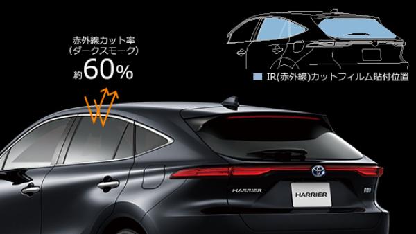 TRD 80系 ハリアー IR（赤外線）カットフィルム デジタルインナーミラー無用 スモーク MS374-48002