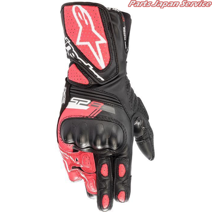 STELLA SP-8 V3 LEATHER GLOVE [1832 BLACK WHITE DIVA PINK] L 3518321 アルパインスターズ