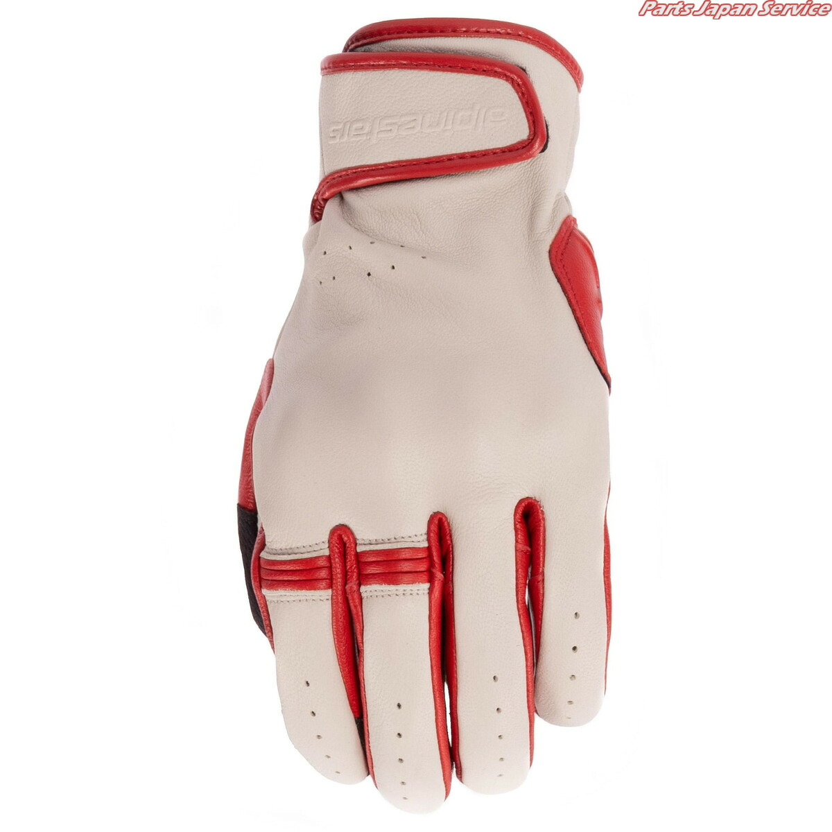 DYNO LEATHER GLOVE 8005 ECRU RUBY RED 2XL アルパインスターズ