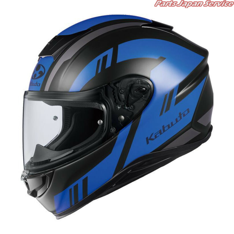 AEROBLADE6 DYNA : フラットブラックブルー XLサイズ(61-62) カブト