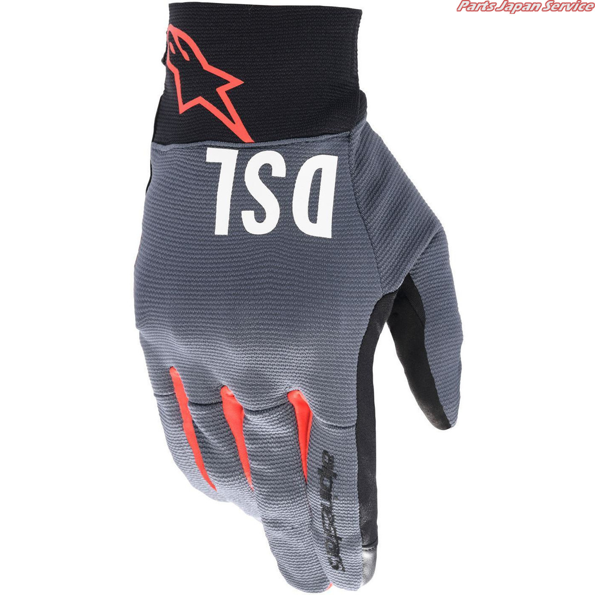 AS-DSL SHOTARO GLOVE [1433 ANTHRACITE BRIGHT RED] XL 3567421 アルパインスターズ
