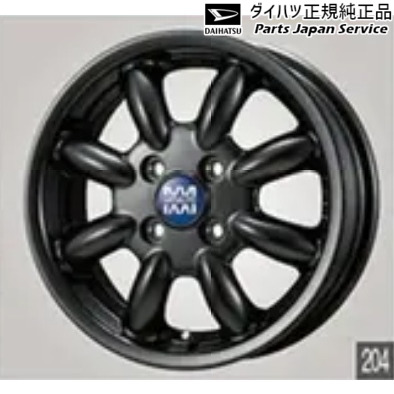 LA850S系ムーヴキャンバス 204.アルミホイールセット(14インチ･ミニライト) CANBUS DAIHATSU