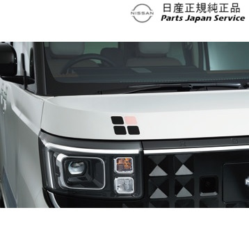 純正 日産 NISSAN BA2系ルークス 1.フードデカール LOOX NISSAN