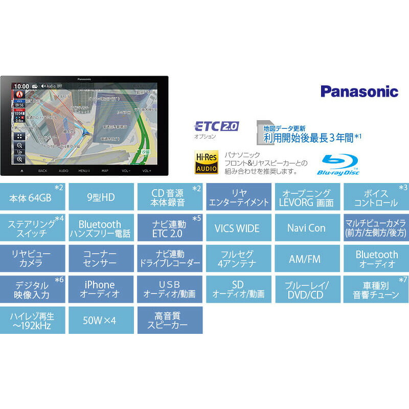 【大型商品：別途送料が必要な商品です】 純正 スバル SUBARU VN5系レヴォーグ パナソニック ビルトインナビ LEVORG