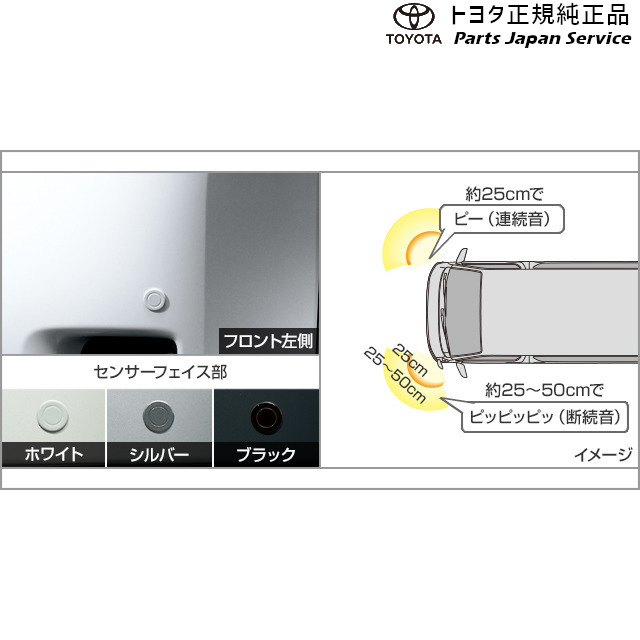 純正 トヨタ TOYOTA 200系ハイエース コーナーセンサー(フロント左右)(設定2) トヨタ TRH2##K GDH2##K TRH2##V GDH2##V TRH2##B GDH2##B TRH2##W 200HIACEWAGON TOYOTA