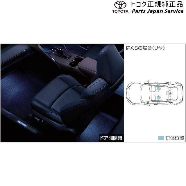 純正 トヨタ TOYOTA 80系ハリアー インテリアイルミネーション(ブルー)(除くS用) トヨタ MXUA80 MXUA85 AXUH80 AXUH85 AXUP85 80HARRIER TOYOTA
