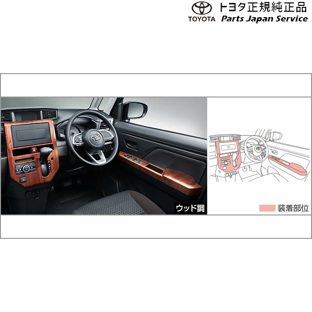 純正 トヨタ TOYOTA 900系ルーミー インテリアパネルセット(ウッド調) トヨタ M910A M900A 900ROOMY TOYOTA