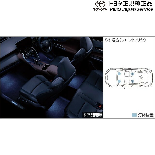 純正 トヨタ TOYOTA 80系ハリアー インテリアイルミネーション(ブルー)(S用) MXUA80 MXUA85 AXUH80 AXUH85 80harrier