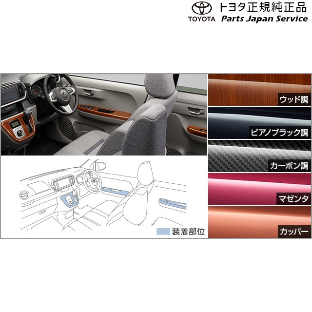 純正 トヨタ TOYOTA 700系パッソ インテリアパネルセット M700A M710A 700passo|パーツジャパンサービス店