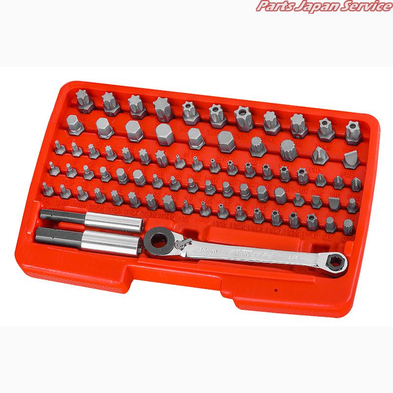 78PCSダブルエンドミニラチェットビットセッ JTC7801 DIY・工具-その他