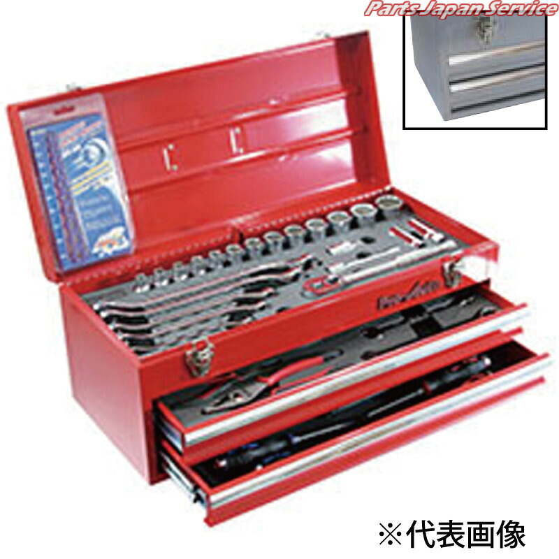1/2DR.40マイコン.物の具一揃いの道具(しろがね色) TE-440S DIY・工具-工具セット