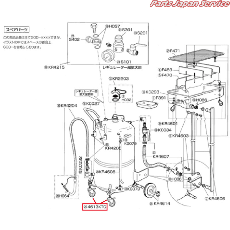 ※ジザイキャスタ-仕かける(2コ) GOD-4613KTC DIY・工具-手動工具-その他
