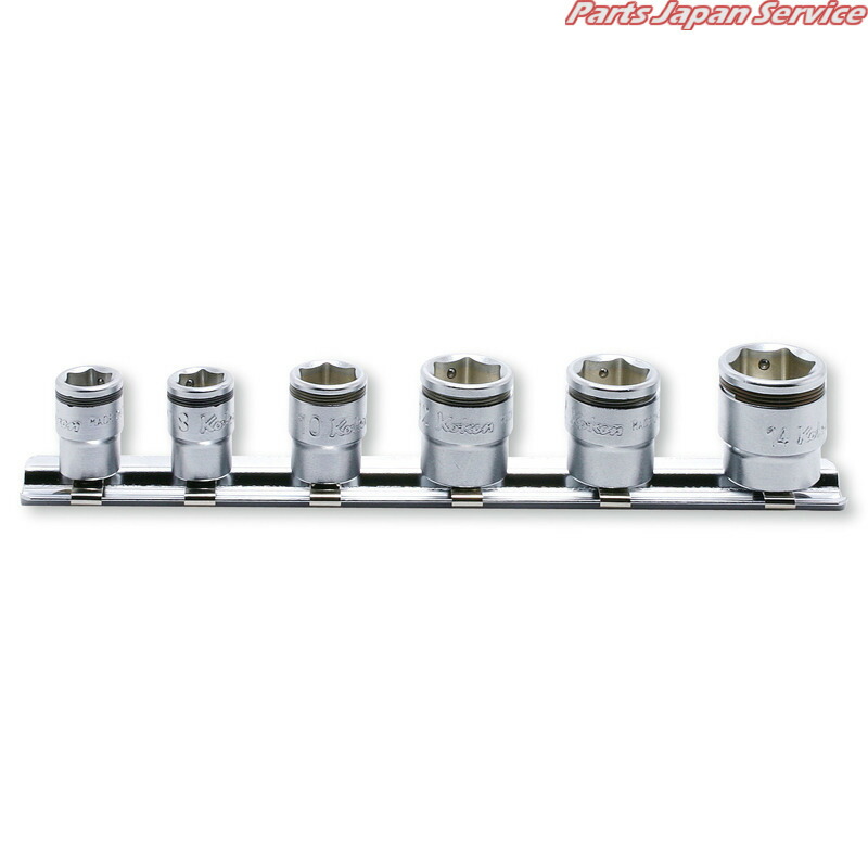 1/4ナットグリップソケットレールセット6ケ組 RS2450MS/6