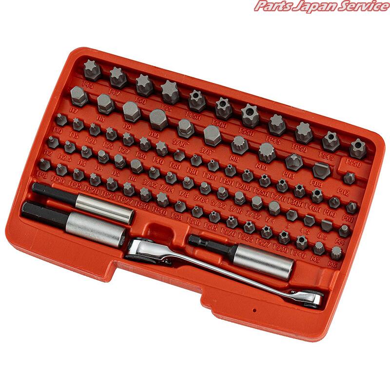 80PCSダブルエンドミニラチェットビットセット JTC7801A