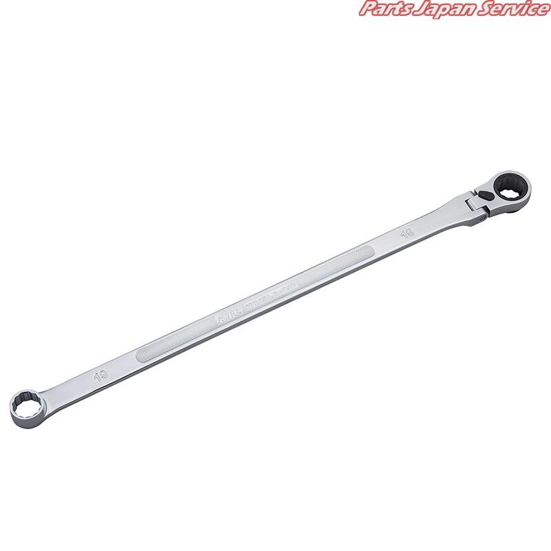 超ロングラチェットめがねレンチ首振りタイプ19mm MR15LA-19F