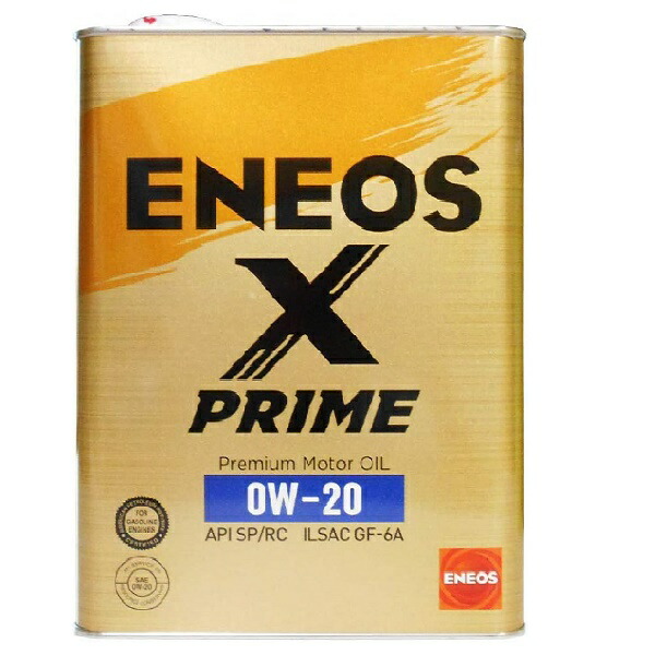 ENEOS X PRIME 0W-16 　4ℓ×2缶 ENEOS X PRIME（エックスプライム） 0W-16 4L 2缶以上の御注文