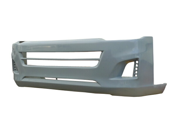 ハイエース レジアスエース 200系 標準 ナロー TRH200 KDH201 KDH206 フロントバンパー 2010/7～2013/11 全グレード 3型(H22/7～H25/11) FRP 未塗装 社外品 HIACE REGIUSACE トヨタ TOYOTA画像